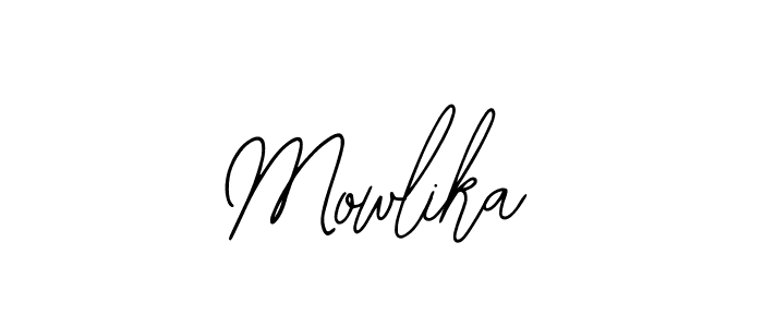 Similarly Bearetta-2O07w is the best handwritten signature design. Signature creator online .You can use it as an online autograph creator for name Mowlika. Mowlika signature style 12 images and pictures png
