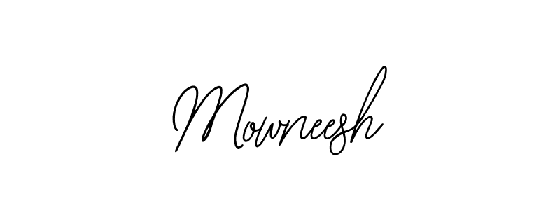 Also we have Mowneesh name is the best signature style. Create professional handwritten signature collection using Bearetta-2O07w autograph style. Mowneesh signature style 12 images and pictures png