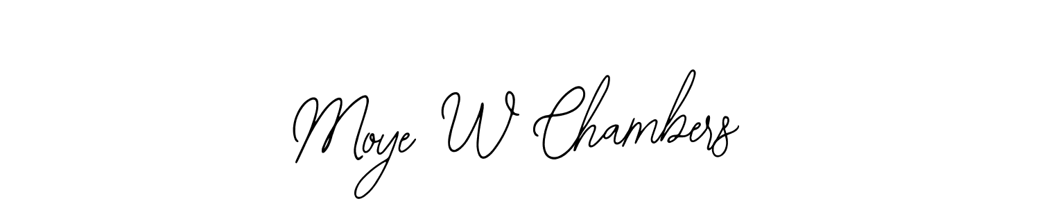 Use a signature maker to create a handwritten signature online. With this signature software, you can design (Bearetta-2O07w) your own signature for name Moye W Chambers. Moye W Chambers signature style 12 images and pictures png