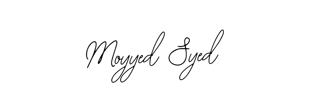 The best way (Bearetta-2O07w) to make a short signature is to pick only two or three words in your name. The name Moyyed Syed include a total of six letters. For converting this name. Moyyed Syed signature style 12 images and pictures png