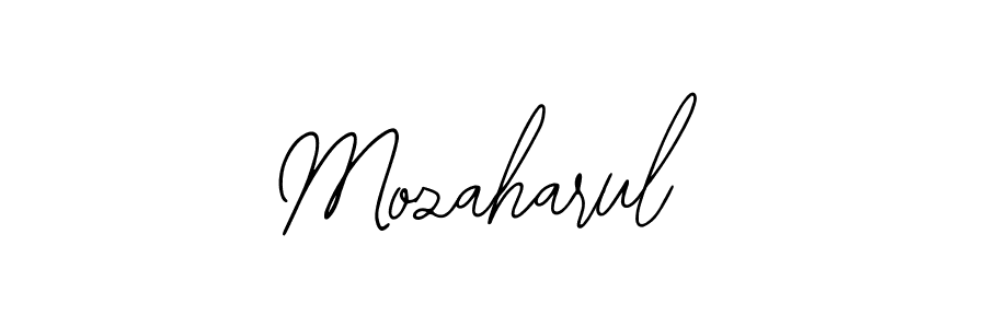 Use a signature maker to create a handwritten signature online. With this signature software, you can design (Bearetta-2O07w) your own signature for name Mozaharul. Mozaharul signature style 12 images and pictures png
