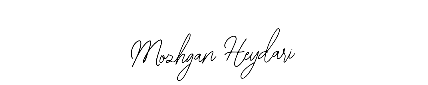How to make Mozhgan Heydari name signature. Use Bearetta-2O07w style for creating short signs online. This is the latest handwritten sign. Mozhgan Heydari signature style 12 images and pictures png