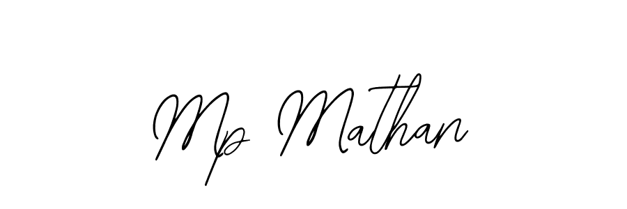 Make a beautiful signature design for name Mp Mathan. Use this online signature maker to create a handwritten signature for free. Mp Mathan signature style 12 images and pictures png