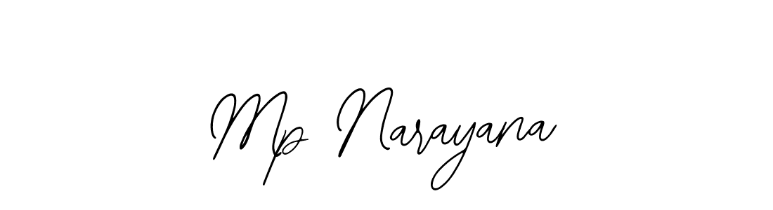 Mp Narayana stylish signature style. Best Handwritten Sign (Bearetta-2O07w) for my name. Handwritten Signature Collection Ideas for my name Mp Narayana. Mp Narayana signature style 12 images and pictures png