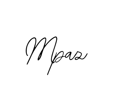 How to make Mpaz name signature. Use Bearetta-2O07w style for creating short signs online. This is the latest handwritten sign. Mpaz signature style 12 images and pictures png