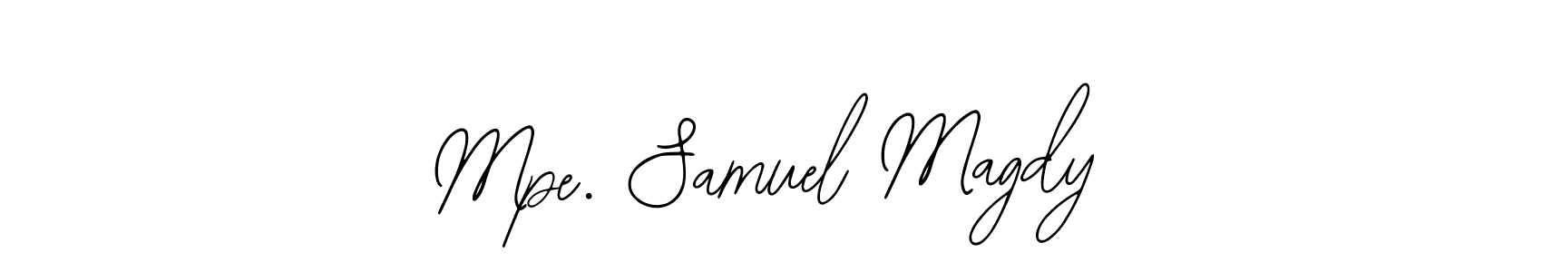 Similarly Bearetta-2O07w is the best handwritten signature design. Signature creator online .You can use it as an online autograph creator for name Mpe. Samuel Magdy. Mpe. Samuel Magdy signature style 12 images and pictures png