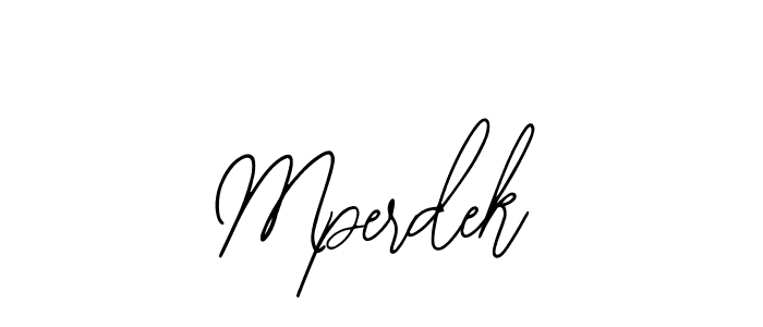 You should practise on your own different ways (Bearetta-2O07w) to write your name (Mperdek) in signature. don't let someone else do it for you. Mperdek signature style 12 images and pictures png