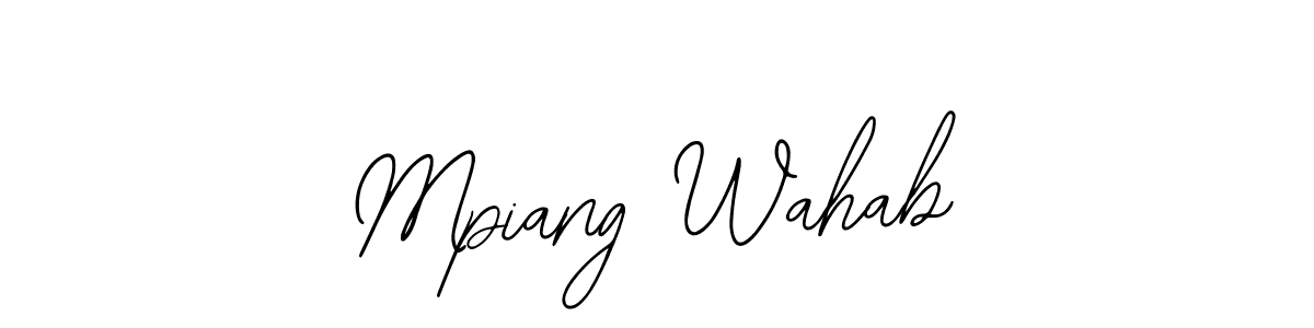 Best and Professional Signature Style for Mpiang Wahab. Bearetta-2O07w Best Signature Style Collection. Mpiang Wahab signature style 12 images and pictures png