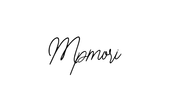 How to make Mpmori name signature. Use Bearetta-2O07w style for creating short signs online. This is the latest handwritten sign. Mpmori signature style 12 images and pictures png