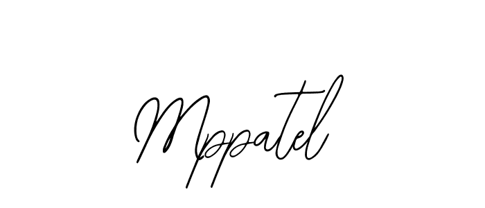 How to make Mppatel name signature. Use Bearetta-2O07w style for creating short signs online. This is the latest handwritten sign. Mppatel signature style 12 images and pictures png