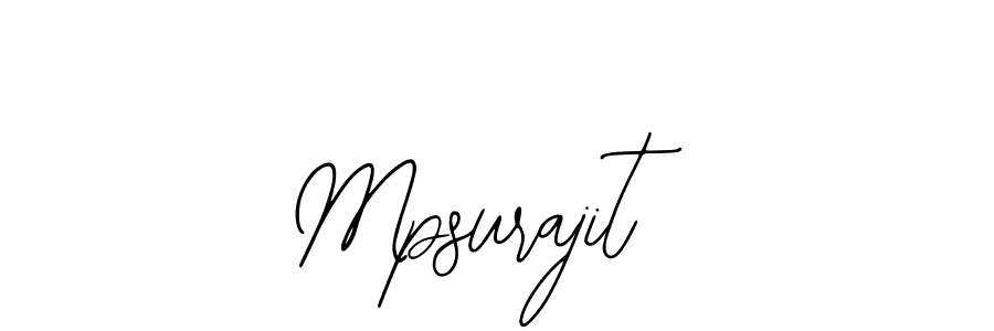 Make a beautiful signature design for name Mpsurajit. With this signature (Bearetta-2O07w) style, you can create a handwritten signature for free. Mpsurajit signature style 12 images and pictures png