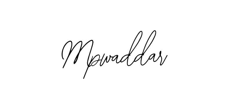 The best way (Bearetta-2O07w) to make a short signature is to pick only two or three words in your name. The name Mpwaddar include a total of six letters. For converting this name. Mpwaddar signature style 12 images and pictures png