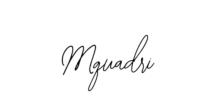 You should practise on your own different ways (Bearetta-2O07w) to write your name (Mquadri) in signature. don't let someone else do it for you. Mquadri signature style 12 images and pictures png