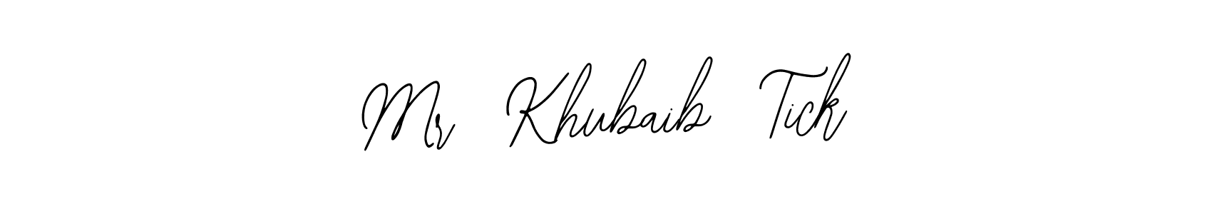 Once you've used our free online signature maker to create your best signature Bearetta-2O07w style, it's time to enjoy all of the benefits that Mr  Khubaib  Tick name signing documents. Mr  Khubaib  Tick signature style 12 images and pictures png