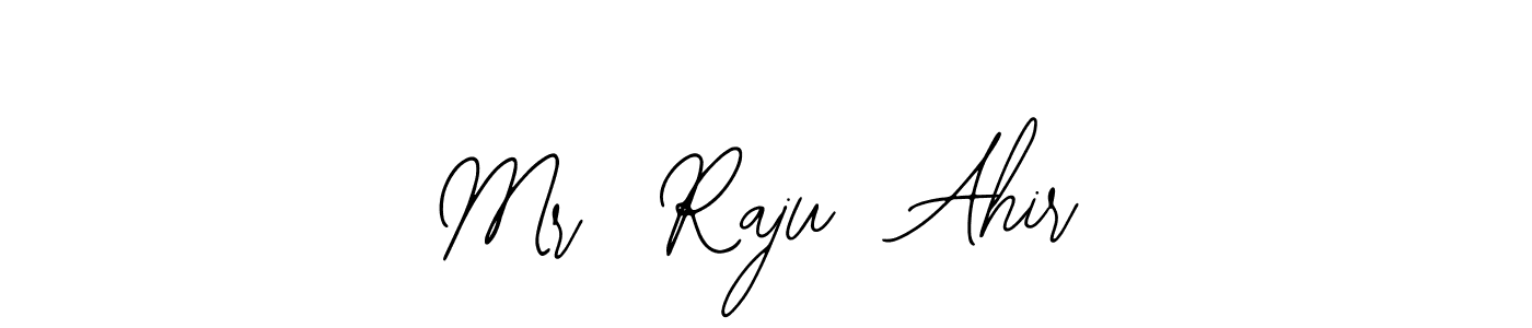 Similarly Bearetta-2O07w is the best handwritten signature design. Signature creator online .You can use it as an online autograph creator for name Mr  Raju  Ahir. Mr  Raju  Ahir signature style 12 images and pictures png