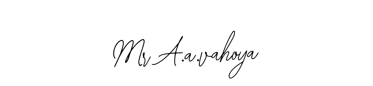 Create a beautiful signature design for name Mr A.a.vahoya. With this signature (Bearetta-2O07w) fonts, you can make a handwritten signature for free. Mr A.a.vahoya signature style 12 images and pictures png