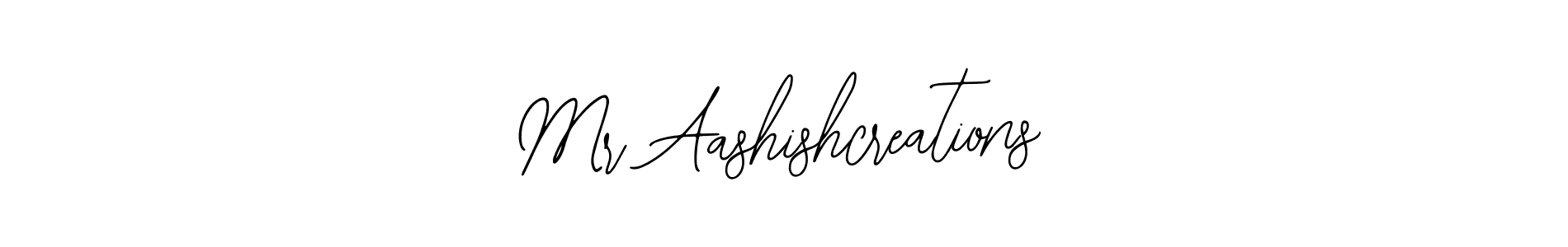 Similarly Bearetta-2O07w is the best handwritten signature design. Signature creator online .You can use it as an online autograph creator for name Mr Aashishcreations. Mr Aashishcreations signature style 12 images and pictures png