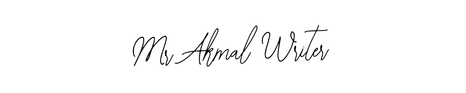 You should practise on your own different ways (Bearetta-2O07w) to write your name (Mr Akmal Writer) in signature. don't let someone else do it for you. Mr Akmal Writer signature style 12 images and pictures png