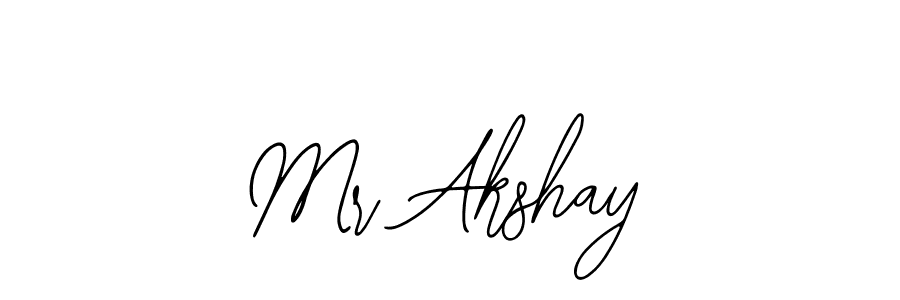 Design your own signature with our free online signature maker. With this signature software, you can create a handwritten (Bearetta-2O07w) signature for name Mr Akshay. Mr Akshay signature style 12 images and pictures png