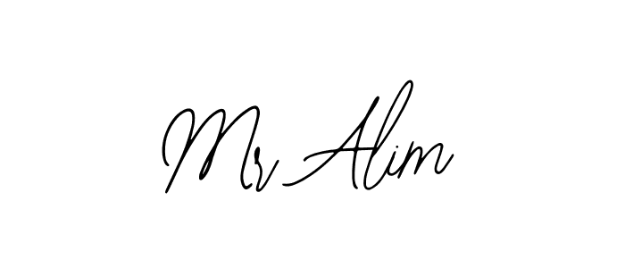 You should practise on your own different ways (Bearetta-2O07w) to write your name (Mr Alim) in signature. don't let someone else do it for you. Mr Alim signature style 12 images and pictures png