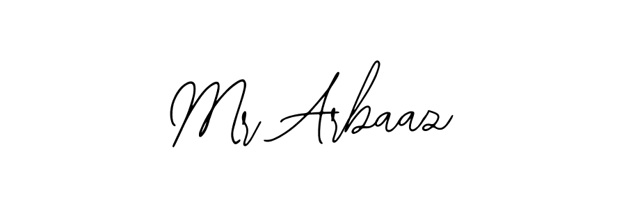 You should practise on your own different ways (Bearetta-2O07w) to write your name (Mr Arbaaz) in signature. don't let someone else do it for you. Mr Arbaaz signature style 12 images and pictures png