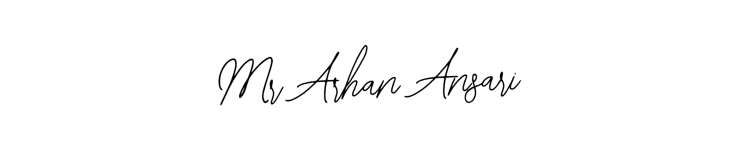 The best way (Bearetta-2O07w) to make a short signature is to pick only two or three words in your name. The name Mr Arhan Ansari include a total of six letters. For converting this name. Mr Arhan Ansari signature style 12 images and pictures png