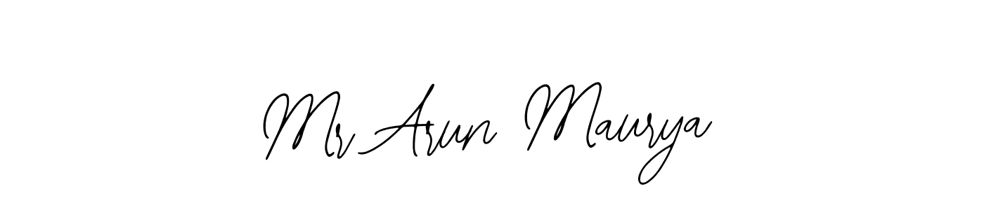 Design your own signature with our free online signature maker. With this signature software, you can create a handwritten (Bearetta-2O07w) signature for name Mr Arun Maurya. Mr Arun Maurya signature style 12 images and pictures png