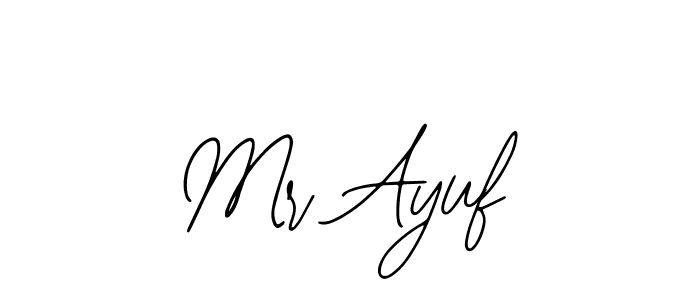 Check out images of Autograph of Mr Ayuf name. Actor Mr Ayuf Signature Style. Bearetta-2O07w is a professional sign style online. Mr Ayuf signature style 12 images and pictures png