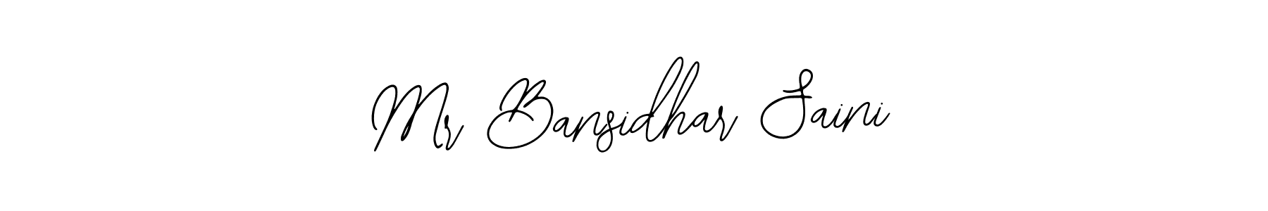 Similarly Bearetta-2O07w is the best handwritten signature design. Signature creator online .You can use it as an online autograph creator for name Mr Bansidhar Saini. Mr Bansidhar Saini signature style 12 images and pictures png