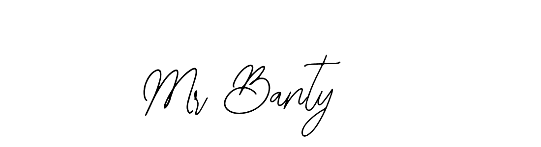 Design your own signature with our free online signature maker. With this signature software, you can create a handwritten (Bearetta-2O07w) signature for name Mr Banty   . Mr Banty    signature style 12 images and pictures png