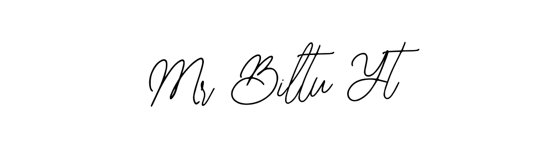 The best way (Bearetta-2O07w) to make a short signature is to pick only two or three words in your name. The name Mr Biltu Yt include a total of six letters. For converting this name. Mr Biltu Yt signature style 12 images and pictures png
