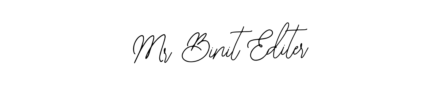 if you are searching for the best signature style for your name Mr Binit Editer. so please give up your signature search. here we have designed multiple signature styles  using Bearetta-2O07w. Mr Binit Editer signature style 12 images and pictures png