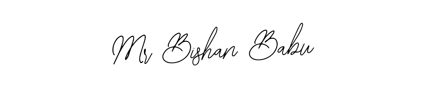 if you are searching for the best signature style for your name Mr Bishan Babu. so please give up your signature search. here we have designed multiple signature styles  using Bearetta-2O07w. Mr Bishan Babu signature style 12 images and pictures png