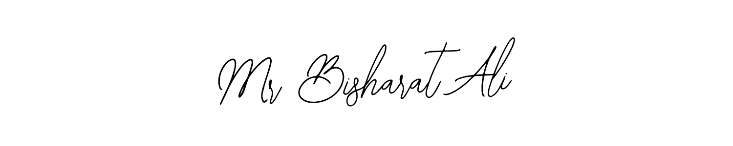 Bearetta-2O07w is a professional signature style that is perfect for those who want to add a touch of class to their signature. It is also a great choice for those who want to make their signature more unique. Get Mr Bisharat Ali name to fancy signature for free. Mr Bisharat Ali signature style 12 images and pictures png
