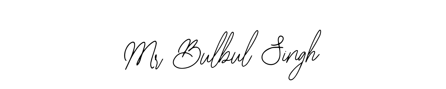 The best way (Bearetta-2O07w) to make a short signature is to pick only two or three words in your name. The name Mr Bulbul Singh include a total of six letters. For converting this name. Mr Bulbul Singh signature style 12 images and pictures png