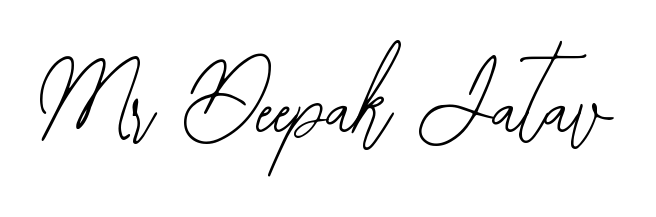 The Bearetta-2O07w lettering style adds unique flourish to name Mr Deepak Jatav. Stand out with a custom digital autograph made in seconds. Mr Deepak Jatav signature style 12 images and pictures png
