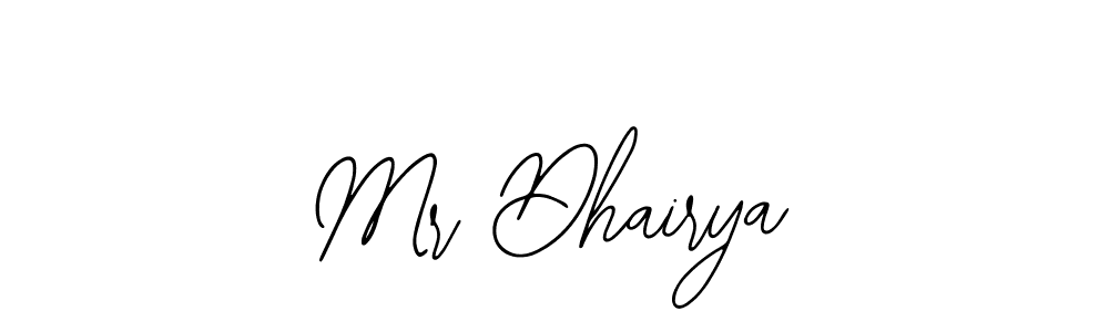 How to Draw Mr Dhairya signature style? Bearetta-2O07w is a latest design signature styles for name Mr Dhairya. Mr Dhairya signature style 12 images and pictures png