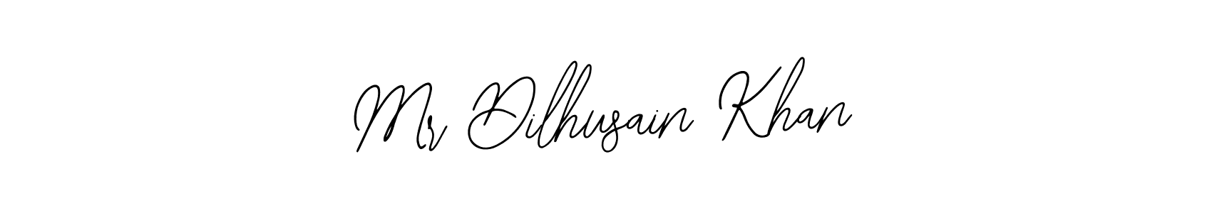 The best way (Bearetta-2O07w) to make a short signature is to pick only two or three words in your name. The name Mr Dilhusain Khan include a total of six letters. For converting this name. Mr Dilhusain Khan signature style 12 images and pictures png