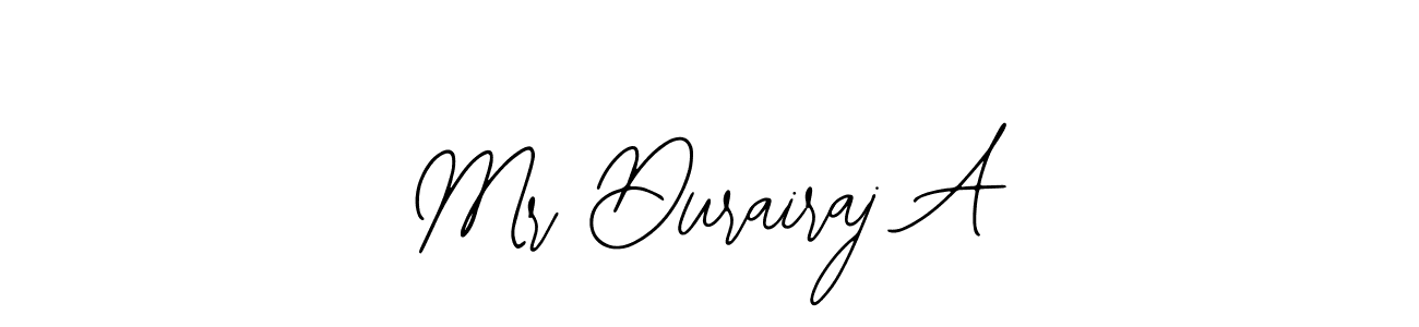 Also we have Mr Durairaj A name is the best signature style. Create professional handwritten signature collection using Bearetta-2O07w autograph style. Mr Durairaj A signature style 12 images and pictures png