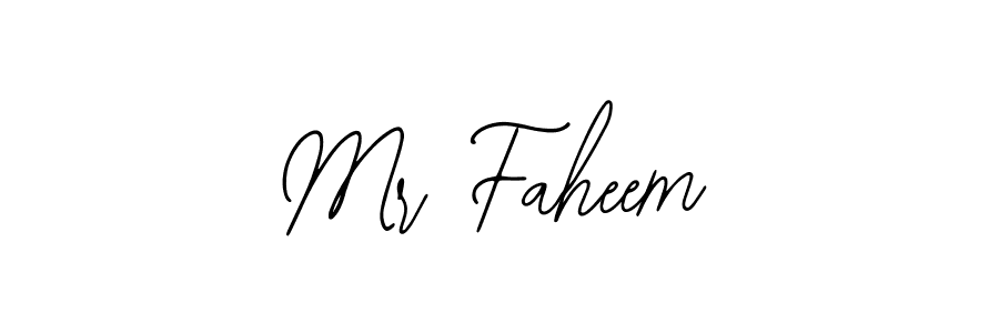 Design your own signature with our free online signature maker. With this signature software, you can create a handwritten (Bearetta-2O07w) signature for name Mr Faheem. Mr Faheem signature style 12 images and pictures png