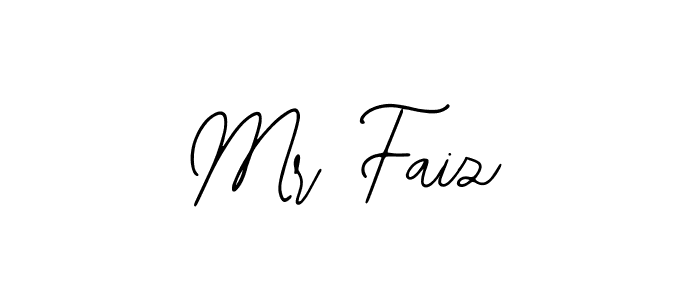 Use a signature maker to create a handwritten signature online. With this signature software, you can design (Bearetta-2O07w) your own signature for name Mr Faiz. Mr Faiz signature style 12 images and pictures png