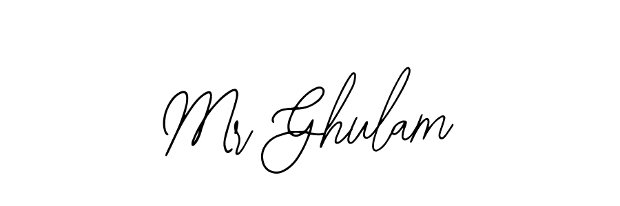 Design your own signature with our free online signature maker. With this signature software, you can create a handwritten (Bearetta-2O07w) signature for name Mr Ghulam. Mr Ghulam signature style 12 images and pictures png