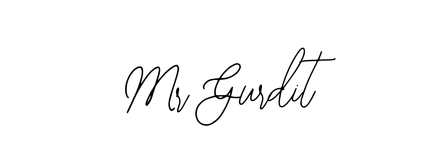 How to make Mr Gurdit name signature. Use Bearetta-2O07w style for creating short signs online. This is the latest handwritten sign. Mr Gurdit signature style 12 images and pictures png