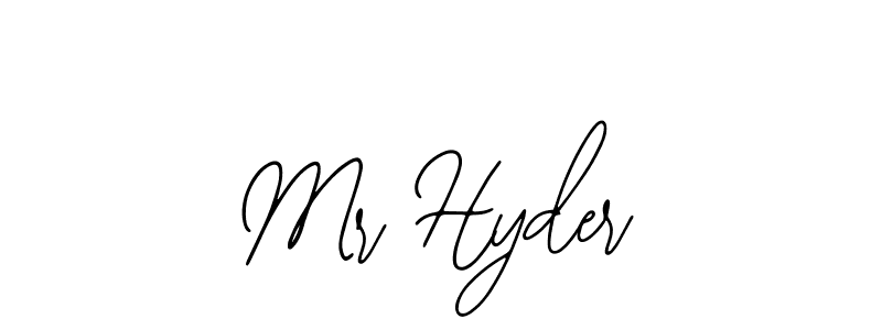 if you are searching for the best signature style for your name Mr Hyder. so please give up your signature search. here we have designed multiple signature styles  using Bearetta-2O07w. Mr Hyder signature style 12 images and pictures png