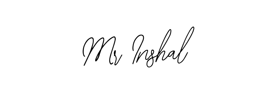 Use a signature maker to create a handwritten signature online. With this signature software, you can design (Bearetta-2O07w) your own signature for name Mr Inshal. Mr Inshal signature style 12 images and pictures png