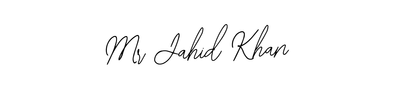 You should practise on your own different ways (Bearetta-2O07w) to write your name (Mr Jahid Khan) in signature. don't let someone else do it for you. Mr Jahid Khan signature style 12 images and pictures png