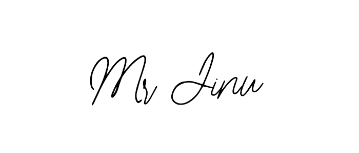 How to make Mr Jinu name signature. Use Bearetta-2O07w style for creating short signs online. This is the latest handwritten sign. Mr Jinu signature style 12 images and pictures png
