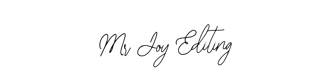 The best way (Bearetta-2O07w) to make a short signature is to pick only two or three words in your name. The name Mr Joy Editing include a total of six letters. For converting this name. Mr Joy Editing signature style 12 images and pictures png
