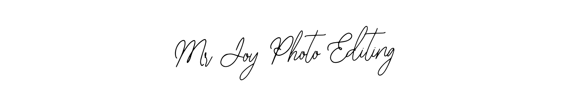 Design your own signature with our free online signature maker. With this signature software, you can create a handwritten (Bearetta-2O07w) signature for name Mr Joy Photo Editing. Mr Joy Photo Editing signature style 12 images and pictures png
