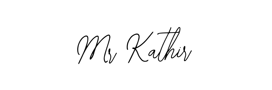 You should practise on your own different ways (Bearetta-2O07w) to write your name (Mr Kathir) in signature. don't let someone else do it for you. Mr Kathir signature style 12 images and pictures png